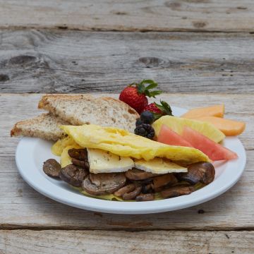 Omelette with Mushrooms and Brie