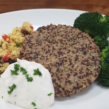 Quinoa Burger with Couscous