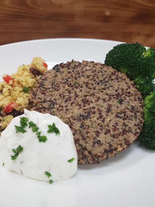 Quinoa Burger with Couscous