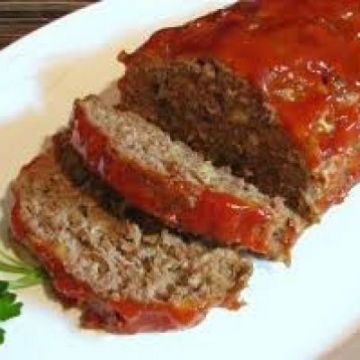 Traditional Meatloaf with Potato Wedges